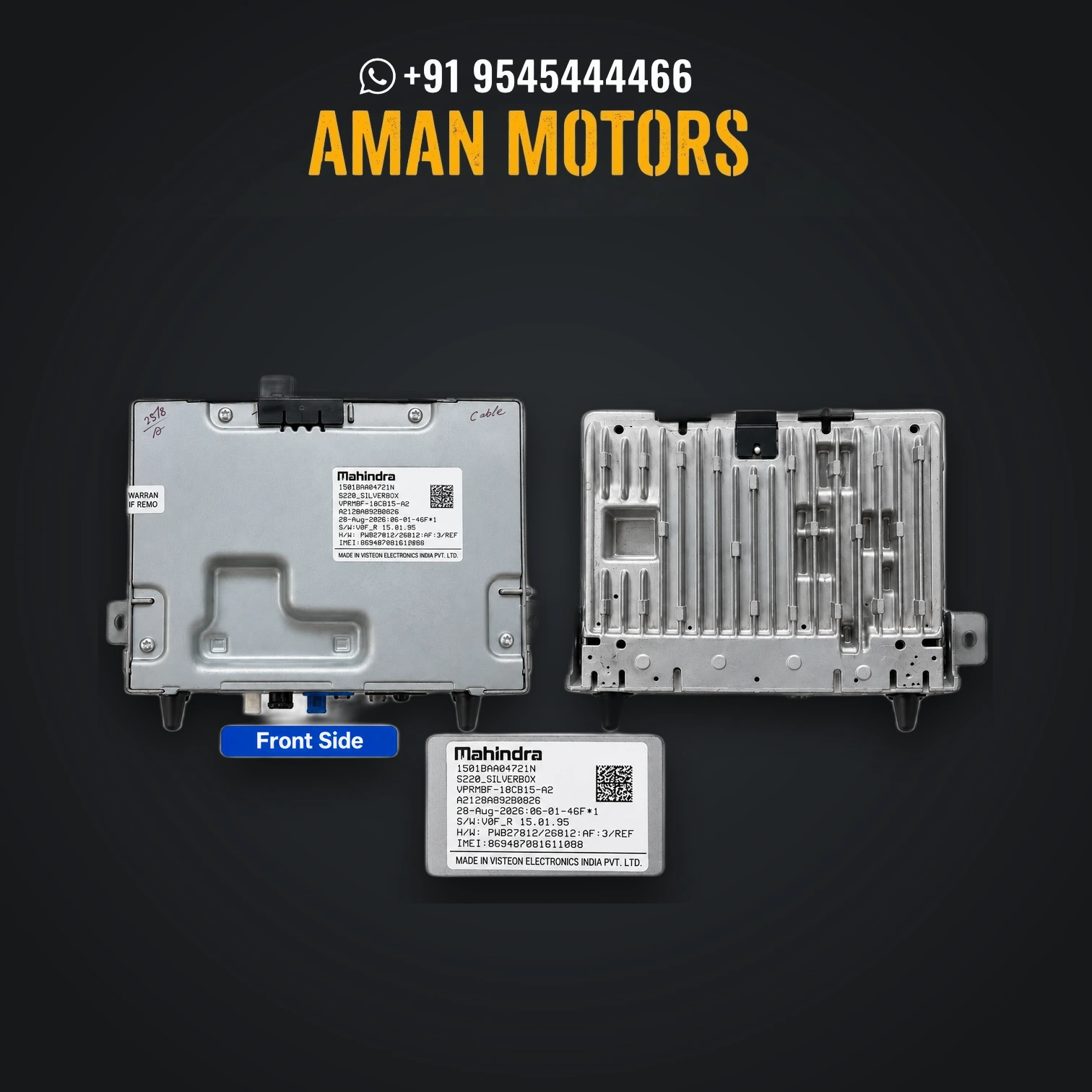 Mahindra XUV 3XO Infotainment System Silver Box - 1501BAA04721N