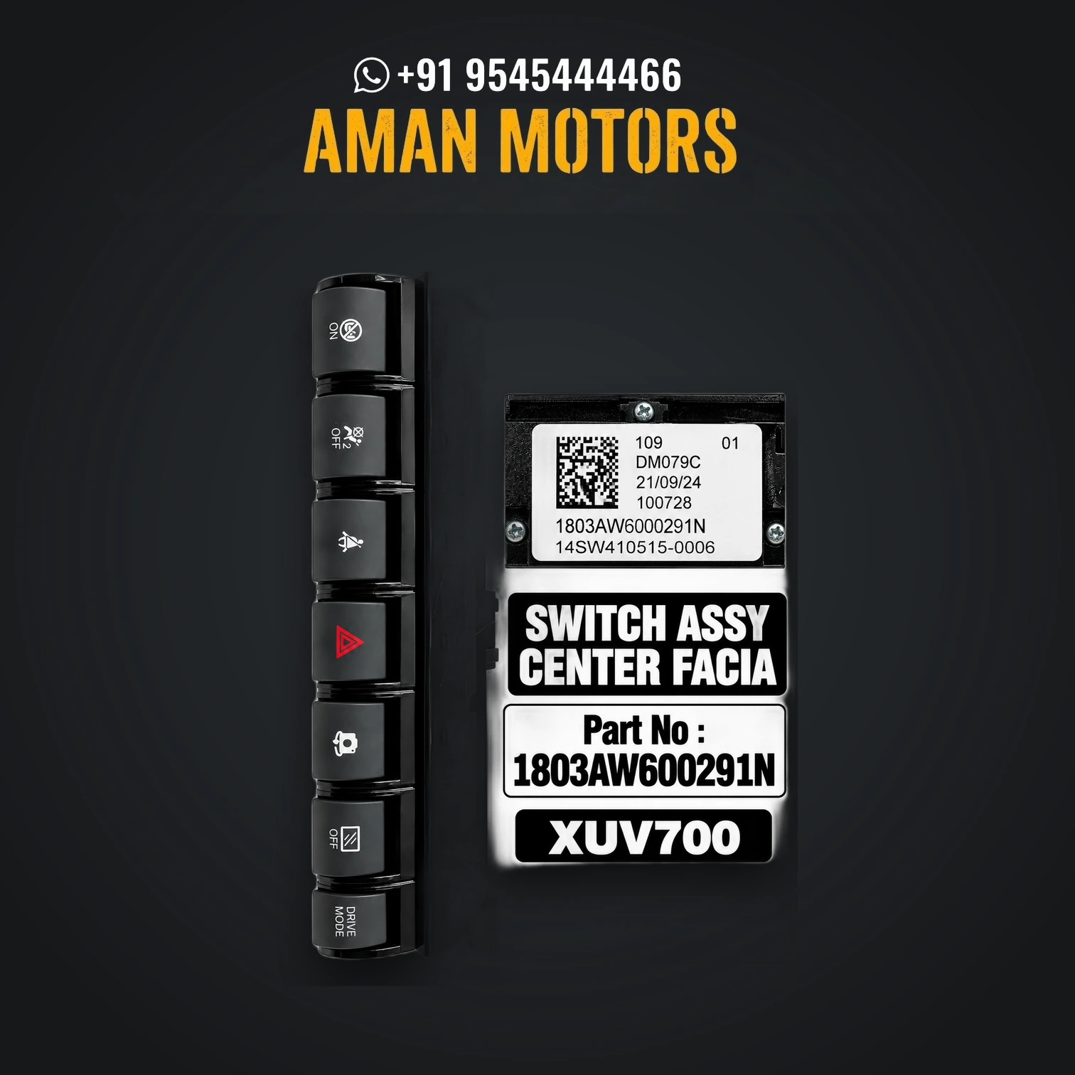 Mahindra XUV700 SWITCH CENTER FASCIA - 1803AW600291N