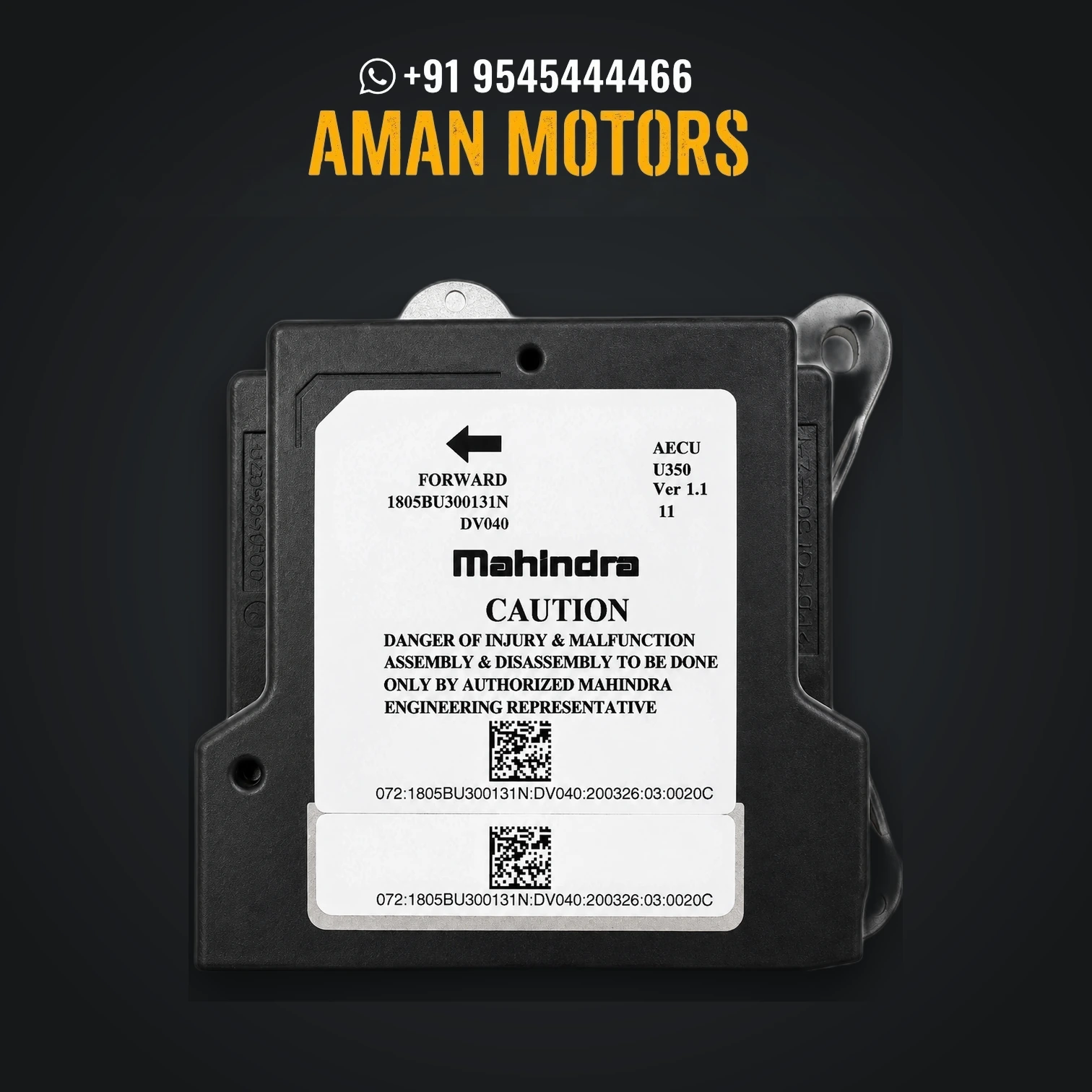 Mahindra Bolero Neo Airbag Control Module (SRS Unit) - 1805BU300131N