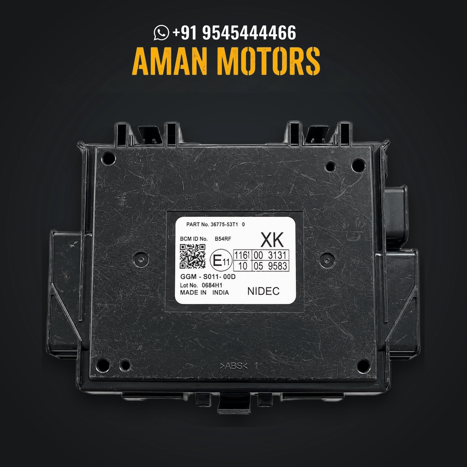 Maruti Suzuki Swift / Dzire (3rd Gen) Electronic Body Control Module (BCM) - 3677553T10