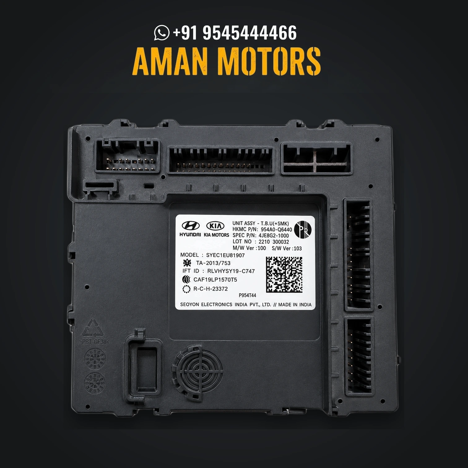 Kia Seltos / Hyundai Creta Smart Key Body Control Module - 954A-Q6440