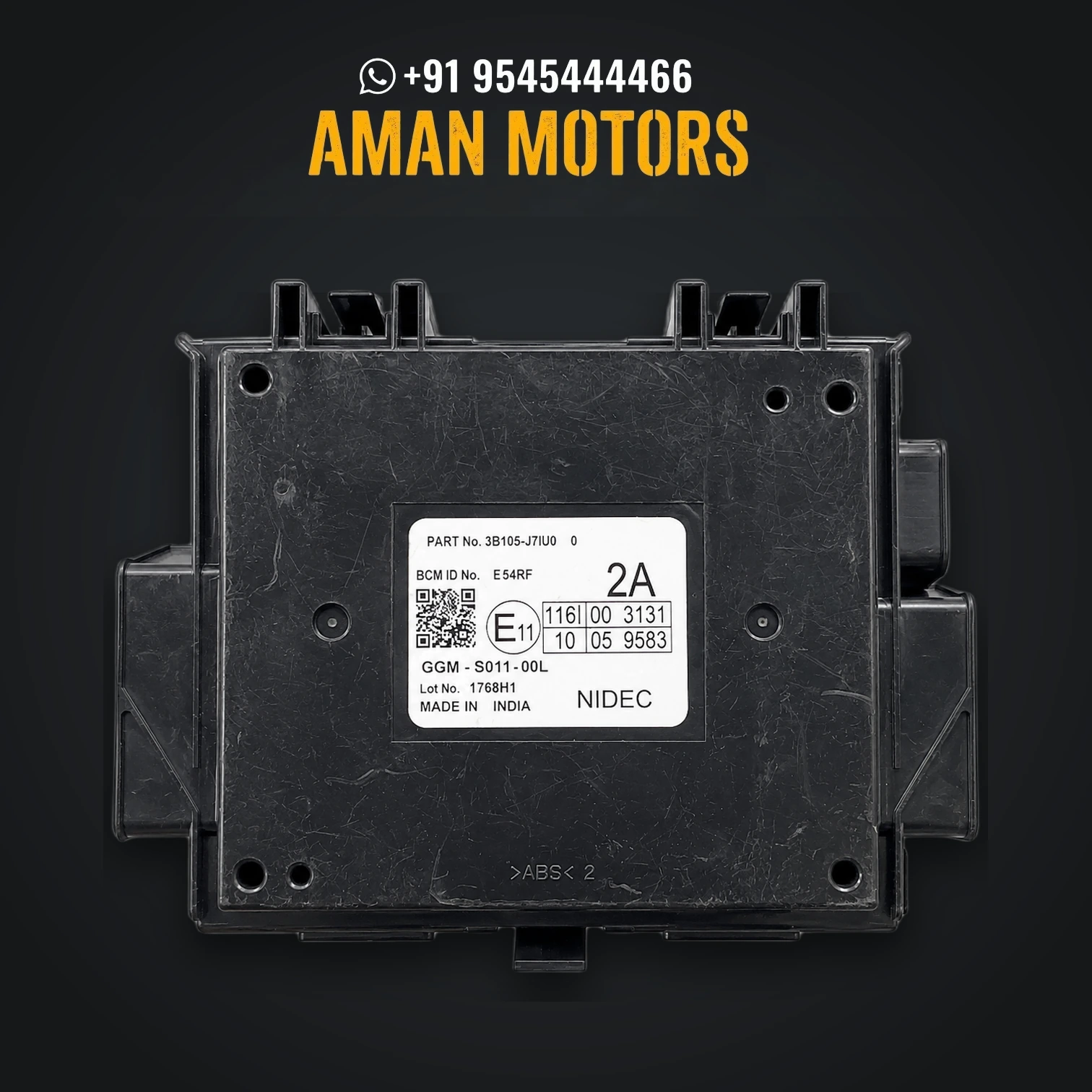 Maruti Suzuki Swift / Dzire / Ertiga Electronic Body Control Module BCM (Part No. 7100116)