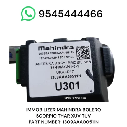 Mahindra Immobilizer 1309AAA00511N