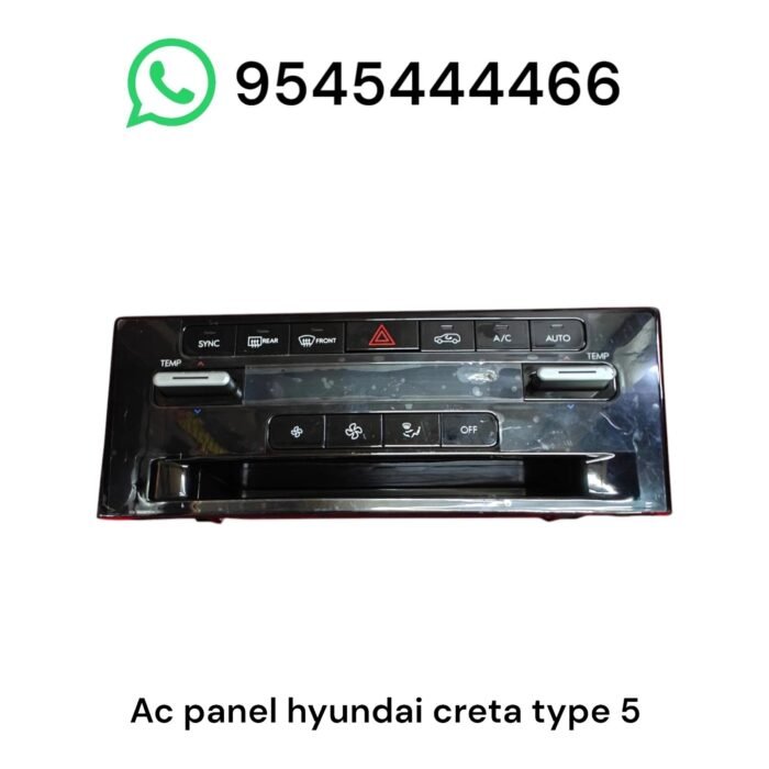 ac control panel hyundai creta top model