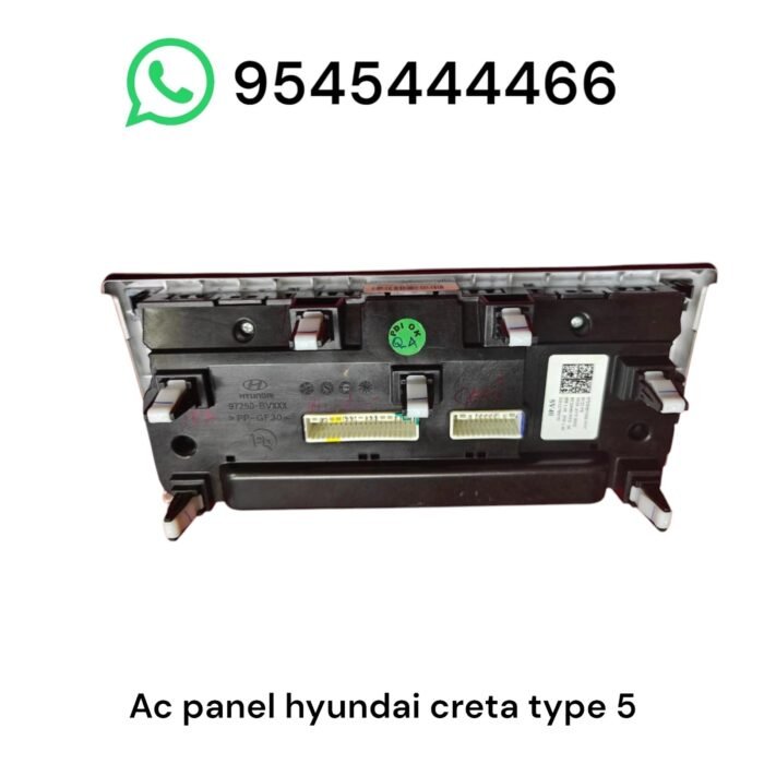 ac control panel hyundai creta top model