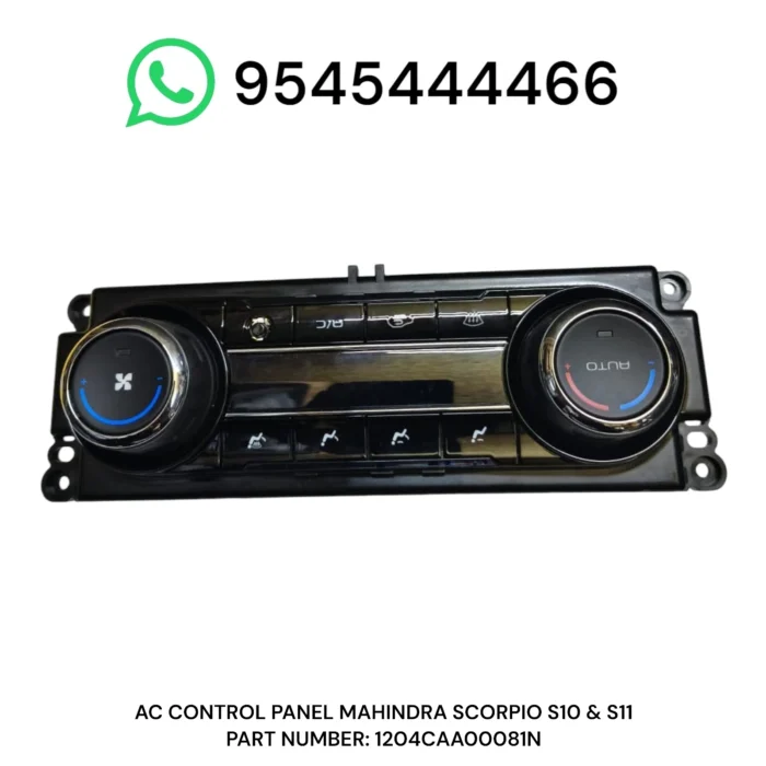 Ac Control Panel Mahindra Scorpio S10 S11