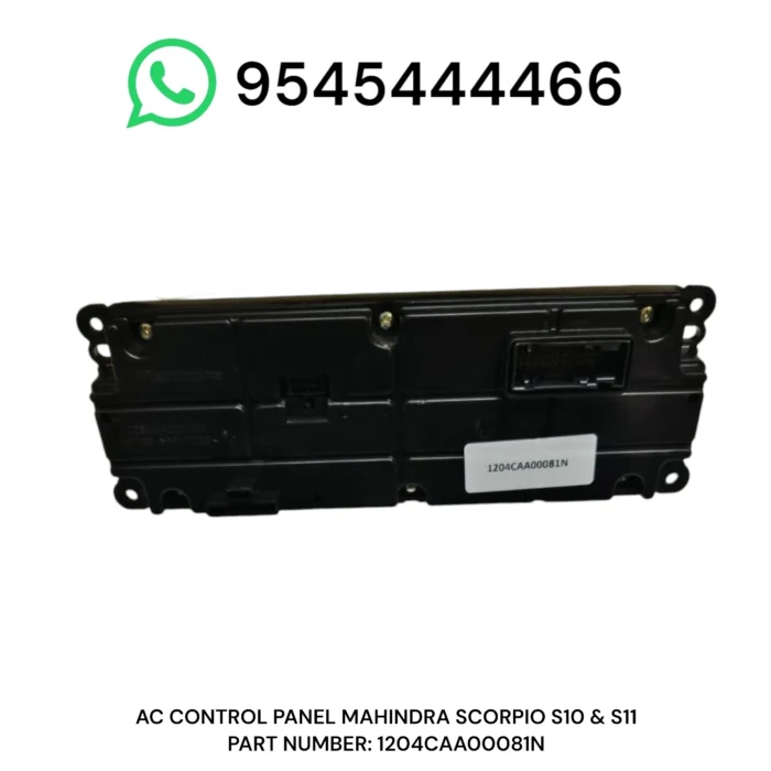 Ac Control Panel Mahindra Scorpio S10 S11