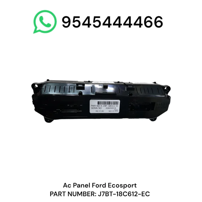 AC Climate Control Panel Ford EcoSport