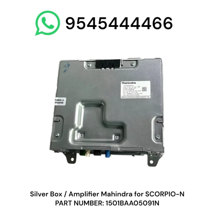 Photoroom-20260619_005615 Mahindra Scorpio-N Silver Box / Amplifier 1501BAA05091N