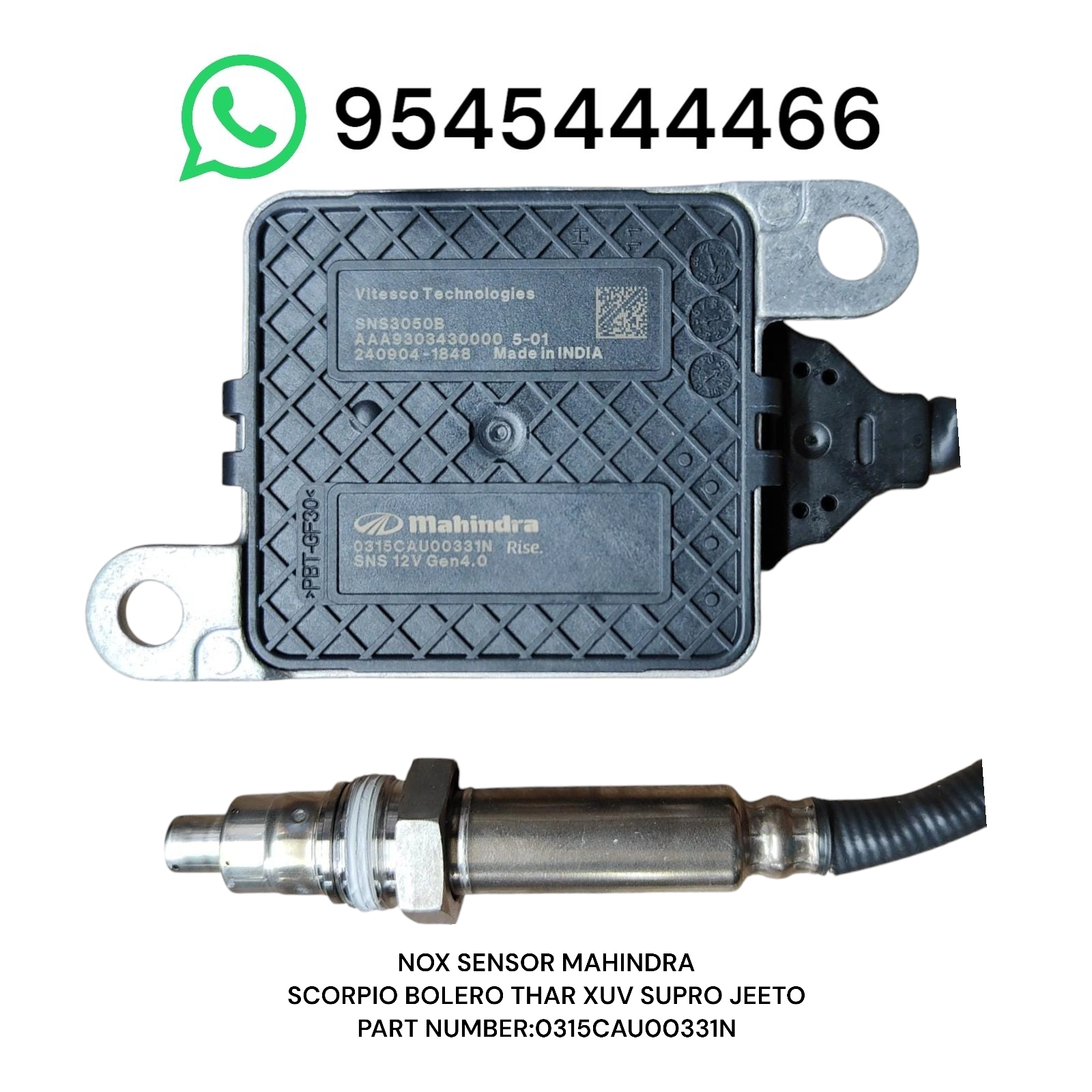 mahindra nox sensor nak senser bs6 fault code failure