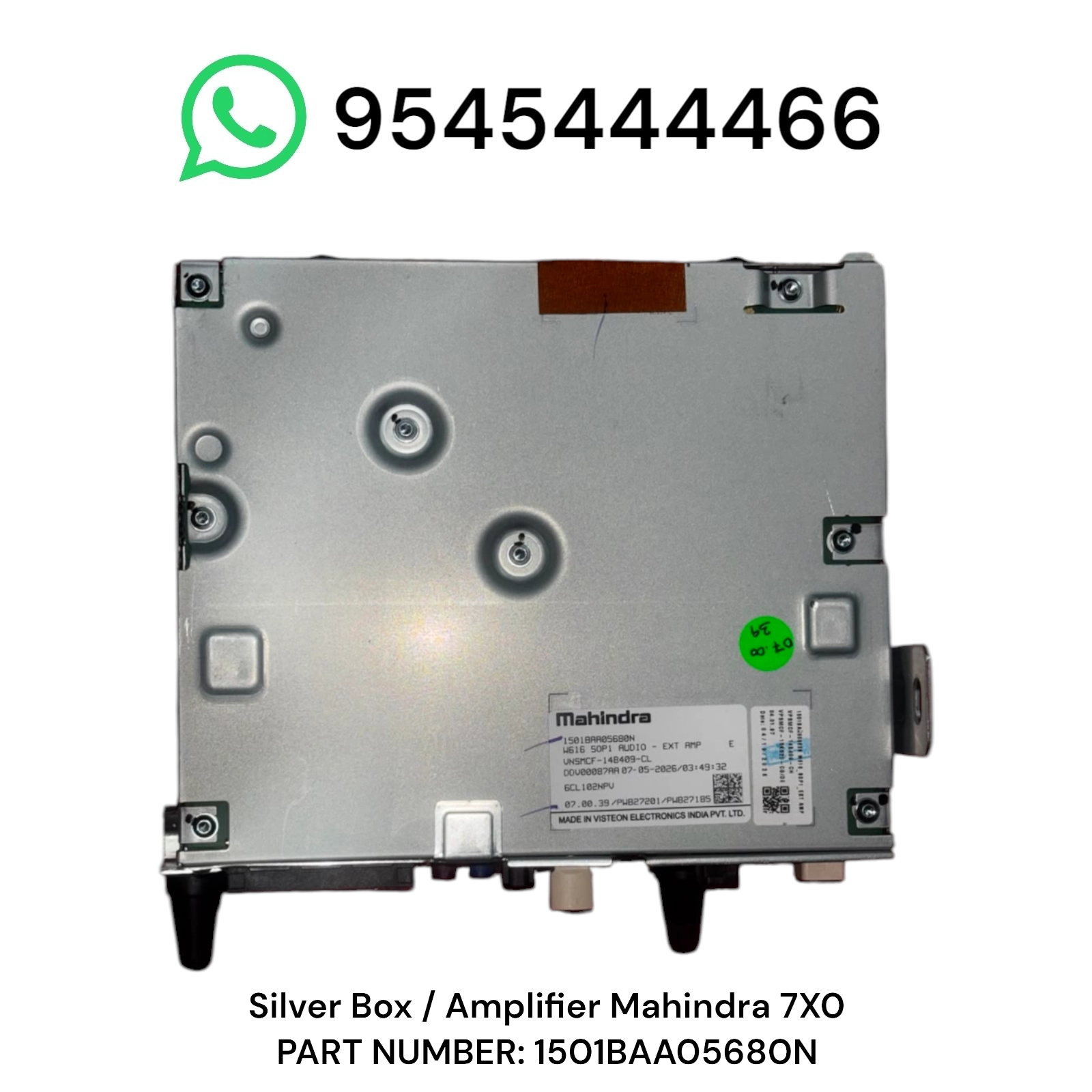 Mahindra XUV 7XO Silver Box / Amplifier 1501BAA05680N - Image 1